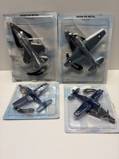 4 avions en métal 1/100 