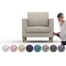 Housse confortable pour fauteuil Karlanda - mélange cachemire tissu...