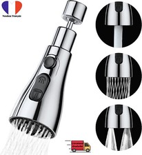 Douchette Evier Cuisine Robinet 360 Degrés 3 Modes Embout Robinet Cuisine avec