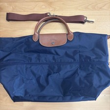 Longchamp Le Pliage Travel Bag 30cm Expandable, Detachable Strap, Used