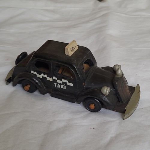 Voiture miniature bois noir - miniature,