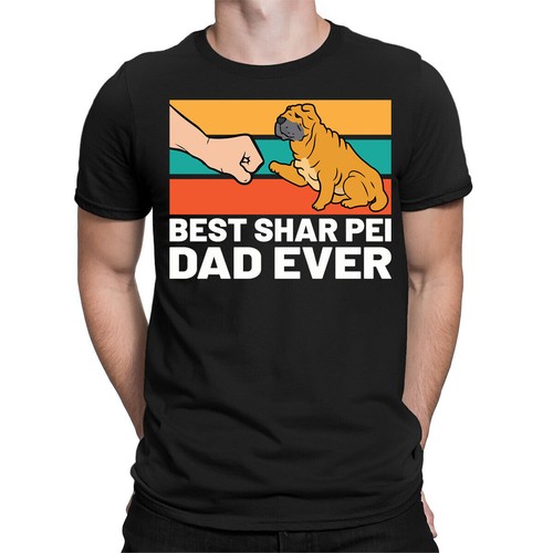 Meilleur shirt sharpei papa - t-shirt,