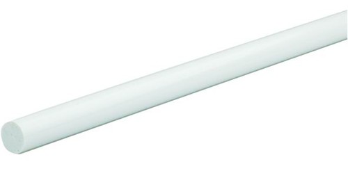 Profil tour pvc plein blanc - profil,