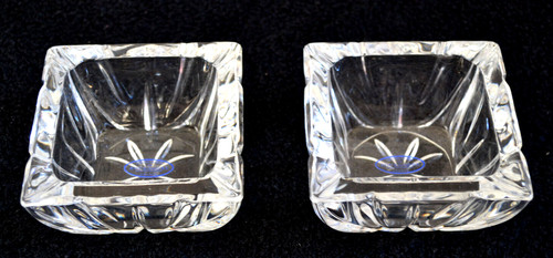 Paire cendriers cristal - paire, de