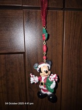 Disney Disneyland Paris Mickey Mouse Hanging Ornament Christmas dangler Rare