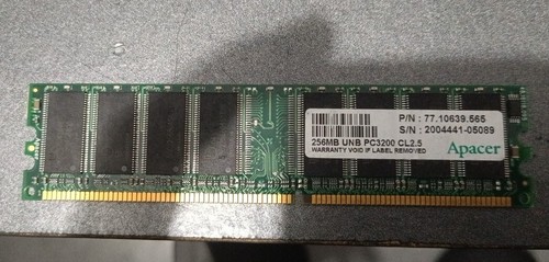 256mb ddr 400 3200 cl2 - 256mb, ddr-400
