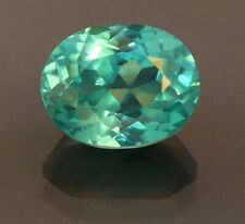 10.25 CT Naturel Paraiba Tourmaline Verdâtre Fluo Bleu Ovale Coupe Ample Gemme