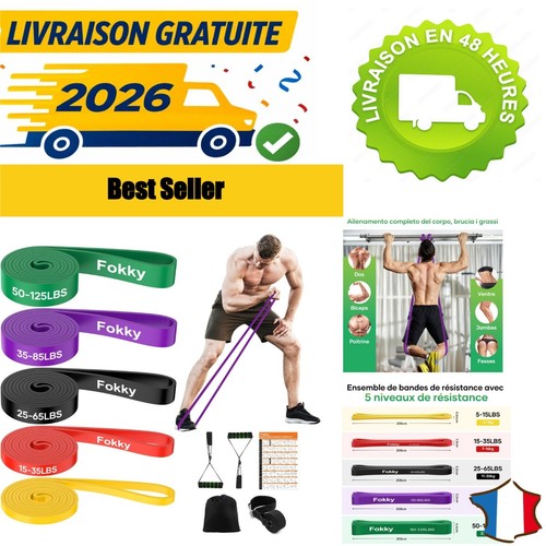 Bandes élastiques musculation