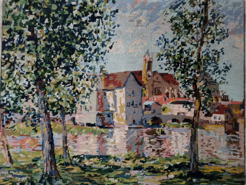 Tapisserie tête lit - tête,