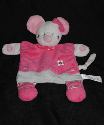 Doudou plat souris - souris, simba