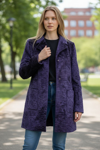 Veste fausse fourrure en - fausse,