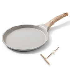 Poêle à Crêpes 20 cm - Crêpière avec Revêtement Antiadhésif - Fonte Aluminium...