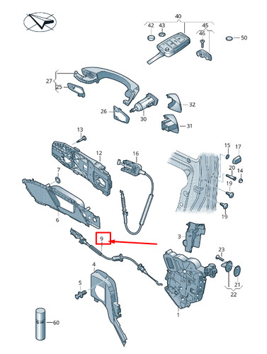 Golf vii mk7 - vii, câble
