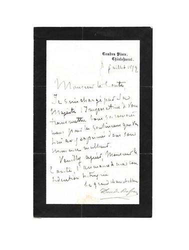 Duc bassano lettre - de,