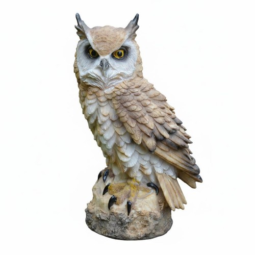 Statue hibou résine - en,