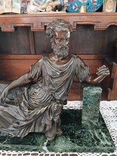 Beau BRONZE Platon XIX D L G