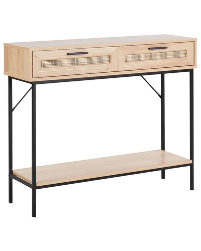 Console traditionnelle rotin - console,