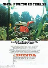 ADVERTISEMENT ADVERTISING 106 1973 the Honda tiller