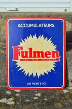 billboard "FULMEN batteries" - battery - garage - dealer