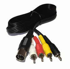 1,5 m pour Commodore C64 C128 pour 800XL pour câble RCA Audio Vidéo 65XE