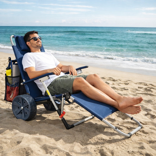 Chariot plage en 1 - chariot, 2