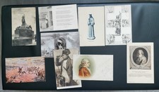 carte postale, lot de 9 carte postales histoire, année 1900