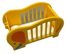 Playmobil yellow orange baby bed 