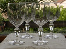 Lot of 4 Antique Glass Water Glasses.