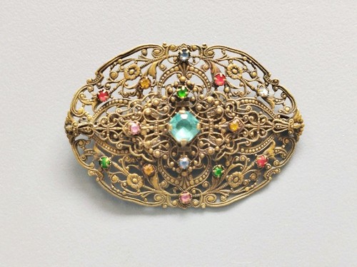 Ancienne broche laiton - ancienne,