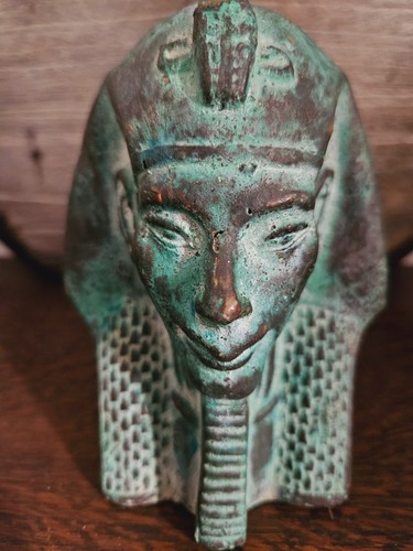 Buste pharaonique faïence - buste,