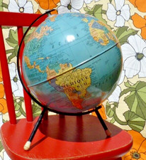 ANCIEN GLOBE TERRESTRE en