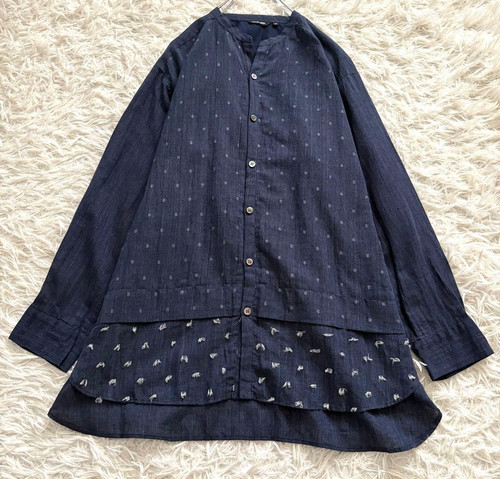 Blouse longue coton lin - blouse,