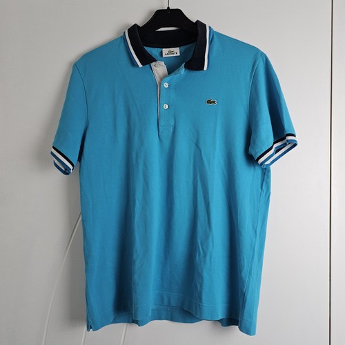 Lacoste polo homme bleu - lacoste, coton
