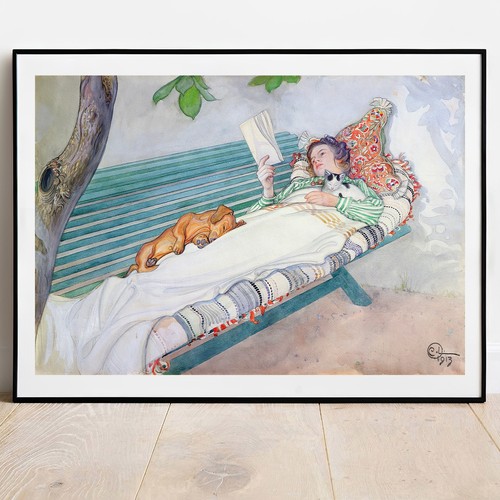 Art imprimé larsson fille - art, on