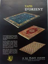 advertising paper TAPIS D'ORIENT Place clichy PARIS year 1954 A 4919