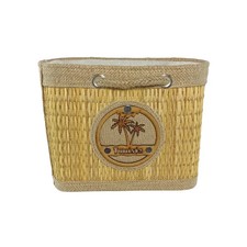 Sac à main tressé à la main en Tunisie avec du jonc 100 % naturel des marais.