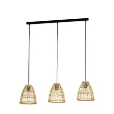 Lustre Rustique En Métal Noir