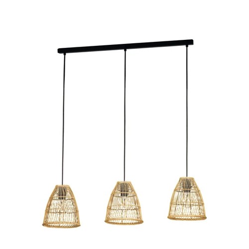 Lustre rustique métal noir - lustre,