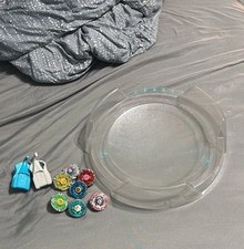 Takara Tomy Beyblade Metal fusion, 7 Beyblades, 2 String launchers,BB-10 Stadium