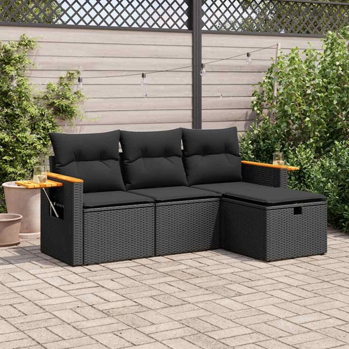 Salon jardin avec coussins - jardin,
