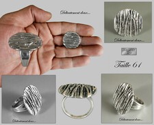 Très BELLE Bague plateau