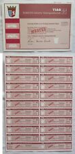 20 x 50 DM Share TIAG Tabbert-Industrie AG Frankfurt am Main 1990 (135685)