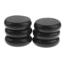 6 Pcs / Lot Grand Spa Chaud Pierres De Basalte De Massage Pierre Naturelle 6x6