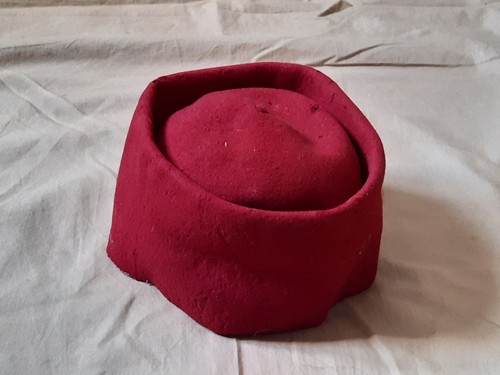 Chéchia laine rouge zouaves - chéchia,
