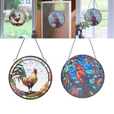 Vitrail suspendu panneau