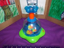 Bright Starts Activity Center Toy Fish Push Fish Spin Light-Up Green Yellow Blue