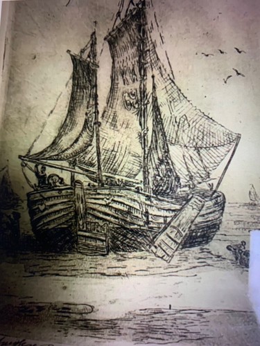 Gravure ancienne encadrée - ancienne,