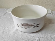 Plat creux, Saladier Sovirel déco floral 22cm de diamètre par 11cm de haut