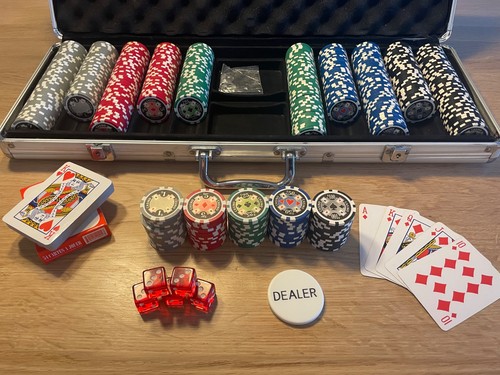 Mallette poker 500 jetons - de,