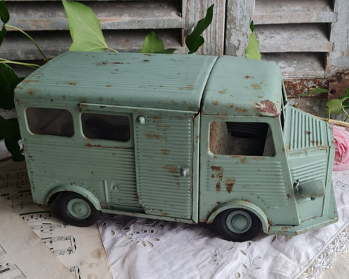 Ancien jouet tole camion - ancien, en